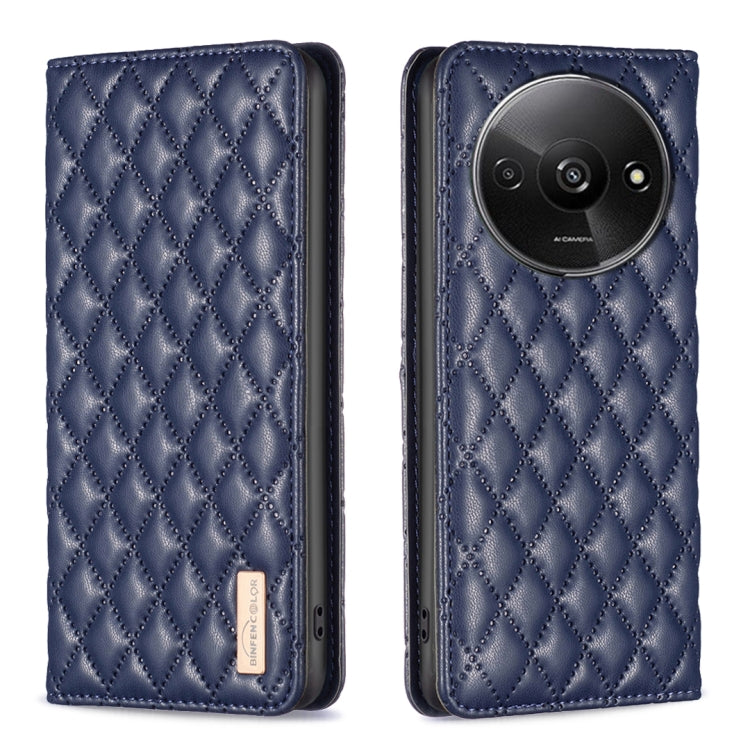 Diamond Lattice Magnetic Leather Flip Phone Case, For Xiaomi Poco M6 4G / Redmi 13 4G, For Xiaomi Redmi Note 13 Pro 4G Global, For Xiaomi Poco M6 Pro 4G, For Xiaomi Redmi A3, For Xiaomi Redmi Note 13 4G Global, For Xiaomi Redmi K70E                    ...
