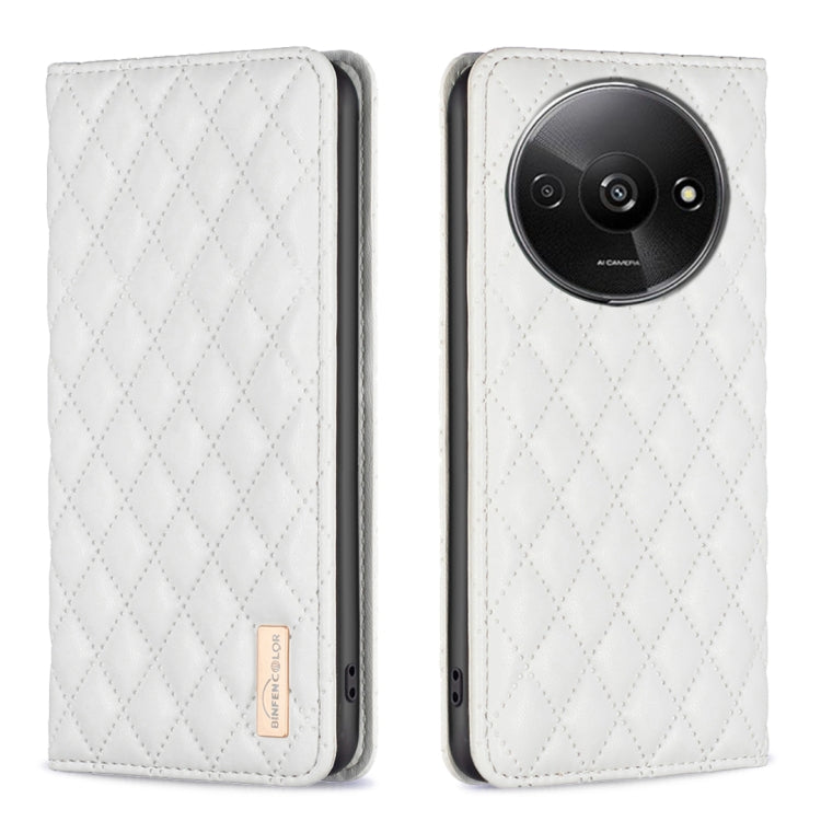 Diamond Lattice Magnetic Leather Flip Phone Case, For Xiaomi Poco M6 4G / Redmi 13 4G, For Xiaomi Redmi Note 13 Pro 4G Global, For Xiaomi Poco M6 Pro 4G, For Xiaomi Redmi A3, For Xiaomi Redmi Note 13 4G Global, For Xiaomi Redmi K70E                    ...