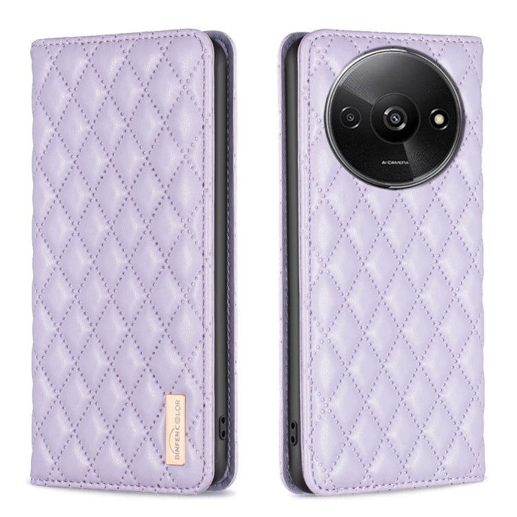 Diamond Lattice Magnetic Leather Flip Phone Case, For Xiaomi Poco M6 4G / Redmi 13 4G, For Xiaomi Redmi Note 13 Pro 4G Global, For Xiaomi Poco M6 Pro 4G, For Xiaomi Redmi A3, For Xiaomi Redmi Note 13 4G Global, For Xiaomi Redmi K70E                    ...