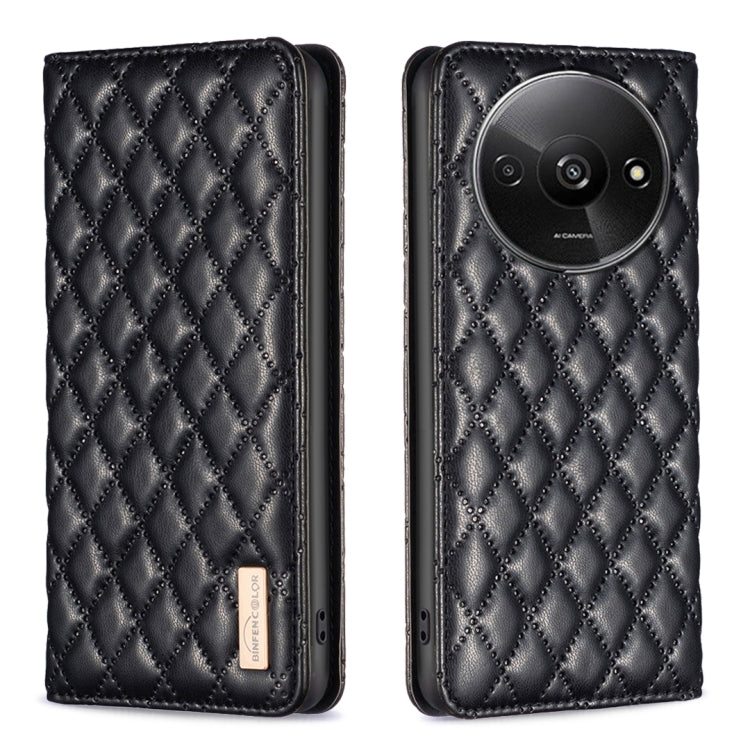Diamond Lattice Magnetic Leather Flip Phone Case, For Xiaomi Poco M6 4G / Redmi 13 4G, For Xiaomi Redmi Note 13 Pro 4G Global, For Xiaomi Poco M6 Pro 4G, For Xiaomi Redmi A3, For Xiaomi Redmi Note 13 4G Global, For Xiaomi Redmi K70E                    ...