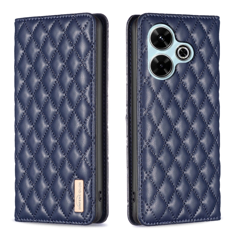 Diamond Lattice Magnetic Leather Flip Phone Case, For Xiaomi Poco M6 4G / Redmi 13 4G, For Xiaomi Redmi Note 13 Pro 4G Global, For Xiaomi Poco M6 Pro 4G, For Xiaomi Redmi A3, For Xiaomi Redmi Note 13 4G Global, For Xiaomi Redmi K70E                    ...