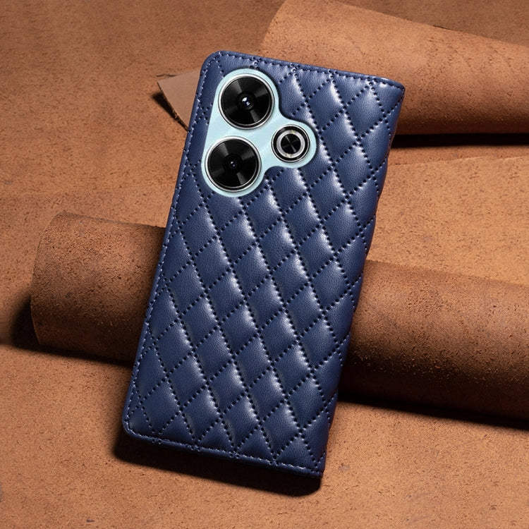 Diamond Lattice Magnetic Leather Flip Phone Case, For Xiaomi Poco M6 4G / Redmi 13 4G, For Xiaomi Redmi Note 13 Pro 4G Global, For Xiaomi Poco M6 Pro 4G, For Xiaomi Redmi A3, For Xiaomi Redmi Note 13 4G Global, For Xiaomi Redmi K70E                    ...