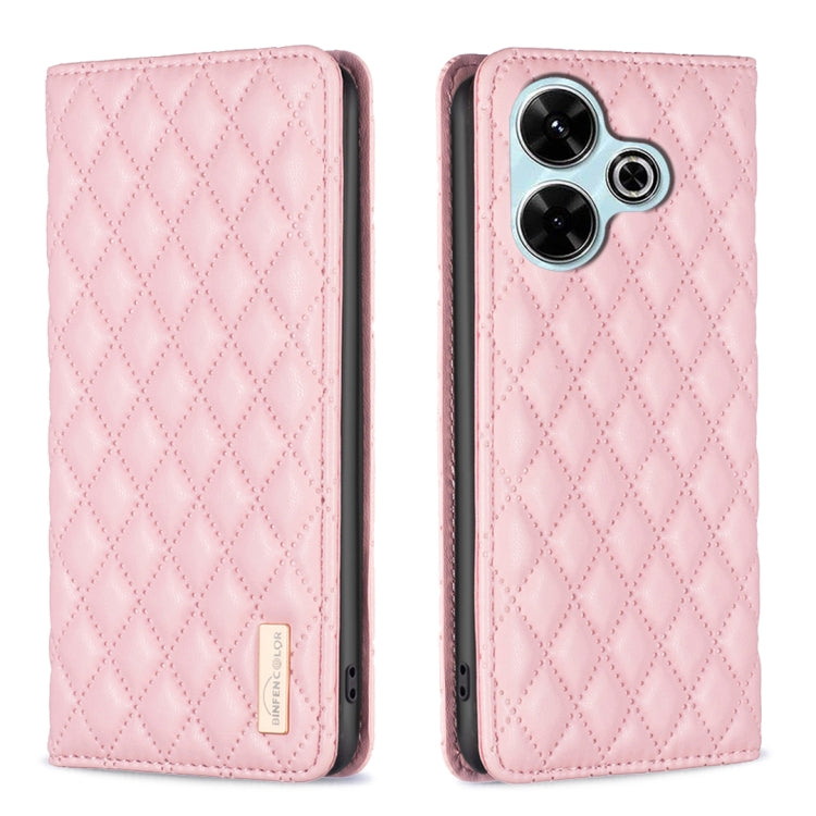 Diamond Lattice Magnetic Leather Flip Phone Case, For Xiaomi Poco M6 4G / Redmi 13 4G, For Xiaomi Redmi Note 13 Pro 4G Global, For Xiaomi Poco M6 Pro 4G, For Xiaomi Redmi A3, For Xiaomi Redmi Note 13 4G Global, For Xiaomi Redmi K70E                    ...