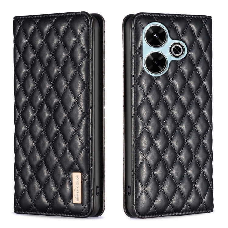 Diamond Lattice Magnetic Leather Flip Phone Case, For Xiaomi Poco M6 4G / Redmi 13 4G, For Xiaomi Redmi Note 13 Pro 4G Global, For Xiaomi Poco M6 Pro 4G, For Xiaomi Redmi A3, For Xiaomi Redmi Note 13 4G Global, For Xiaomi Redmi K70E                    ...