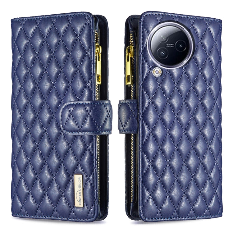 Diamond Lattice Zipper Wallet Leather Flip Phone Case, For Xiaomi Redmi 12 4G, For Xiaomi Poco F5 5G / Redmi Note 12 Turbo, For Xiaomi Redmi Note 12S 4G / Note 11, For Xiaomi Civi 3 5G