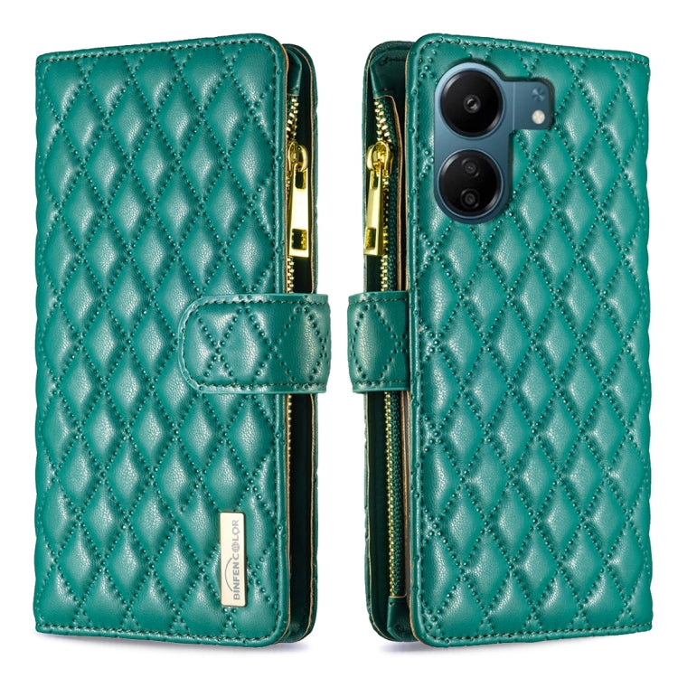 Diamond Lattice Zipper Wallet Leather Flip Phone Case, For Xiaomi Redmi Note 13 Pro 4G Global, For Xiaomi Poco M6 Pro 4G, For Xiaomi Redmi A3, For Xiaomi Redmi Note 13 4G Global, For Xiaomi Redmi K70E, For Xiaomi Redmi 13C                              ...