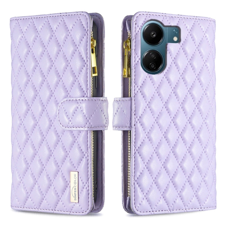 Diamond Lattice Zipper Wallet Leather Flip Phone Case, For Xiaomi Redmi Note 13 Pro 4G Global, For Xiaomi Poco M6 Pro 4G, For Xiaomi Redmi A3, For Xiaomi Redmi Note 13 4G Global, For Xiaomi Redmi K70E, For Xiaomi Redmi 13C                              ...