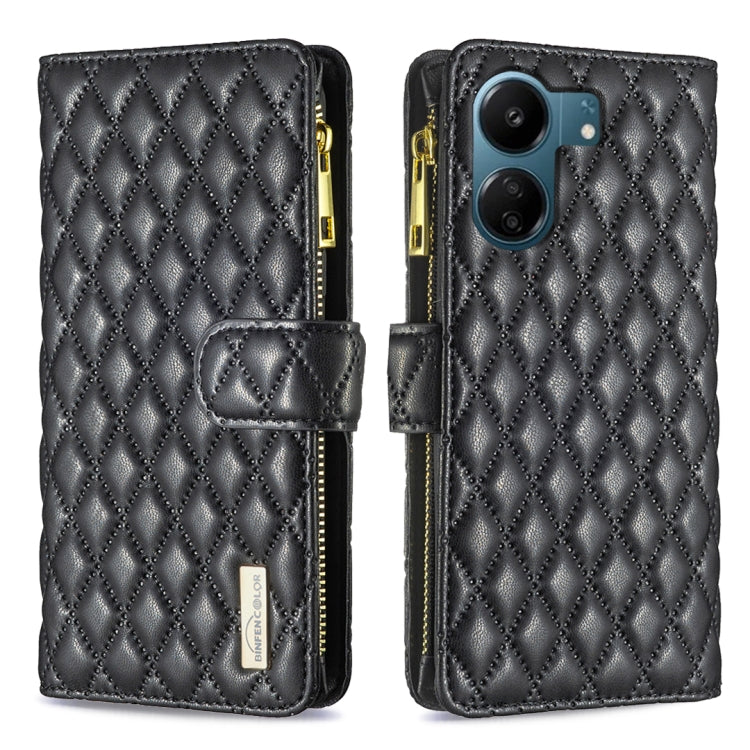 Diamond Lattice Zipper Wallet Leather Flip Phone Case, For Xiaomi Redmi Note 13 Pro 4G Global, For Xiaomi Poco M6 Pro 4G, For Xiaomi Redmi A3, For Xiaomi Redmi Note 13 4G Global, For Xiaomi Redmi K70E, For Xiaomi Redmi 13C                              ...