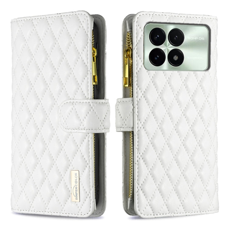 Diamond Lattice Zipper Wallet Leather Flip Phone Case, For Xiaomi Redmi Note 13 Pro 4G Global, For Xiaomi Poco M6 Pro 4G, For Xiaomi Redmi A3, For Xiaomi Redmi Note 13 4G Global, For Xiaomi Redmi K70E, For Xiaomi Redmi 13C                              ...