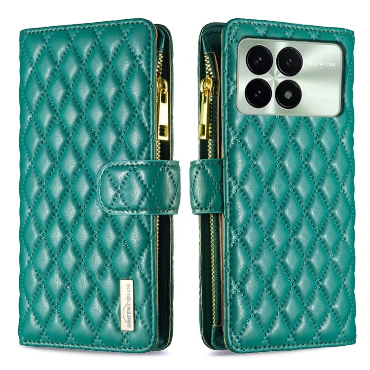 Diamond Lattice Zipper Wallet Leather Flip Phone Case, For Xiaomi Redmi Note 13 Pro 4G Global, For Xiaomi Poco M6 Pro 4G, For Xiaomi Redmi A3, For Xiaomi Redmi Note 13 4G Global, For Xiaomi Redmi K70E, For Xiaomi Redmi 13C                              ...