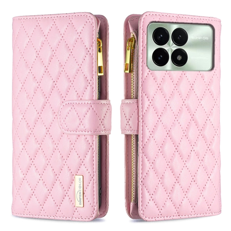 Diamond Lattice Zipper Wallet Leather Flip Phone Case, For Xiaomi Redmi Note 13 Pro 4G Global, For Xiaomi Poco M6 Pro 4G, For Xiaomi Redmi A3, For Xiaomi Redmi Note 13 4G Global, For Xiaomi Redmi K70E, For Xiaomi Redmi 13C                              ...