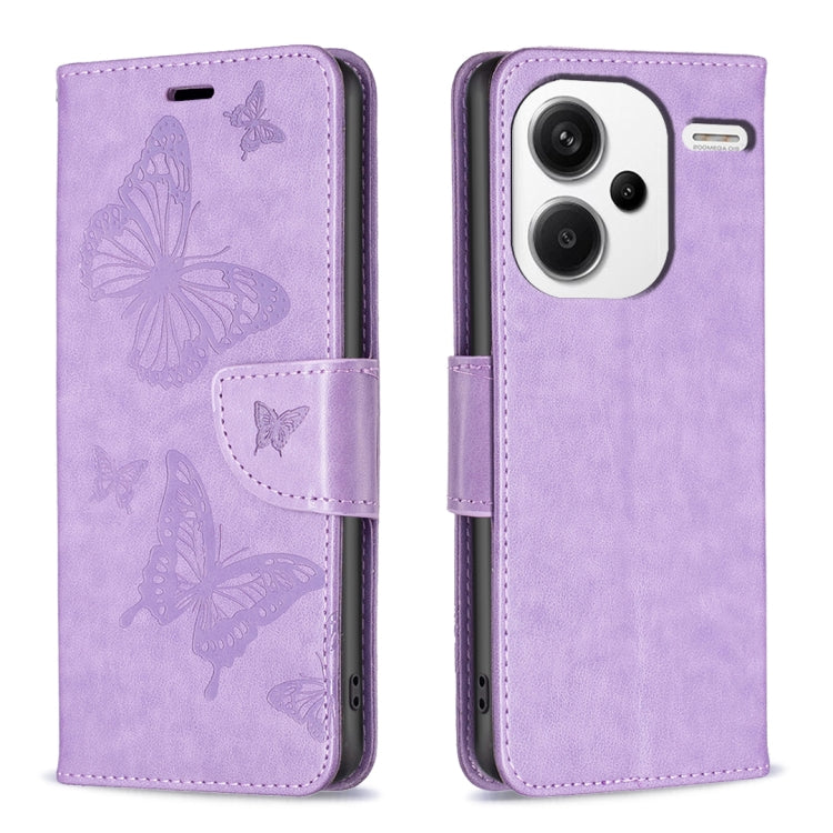 Two Butterflies Embossing Leather Phone Case, For Xiaomi Redmi Note 13 Pro 4G Global, For Xiaomi Poco M6 Pro 4G, For Xiaomi Redmi Note 13 4G Global, For Xiaomi Redmi Note 13, For Xiaomi Redmi 13C, For Xiaomi Redmi Note 13 Pro+ 5G                       ...