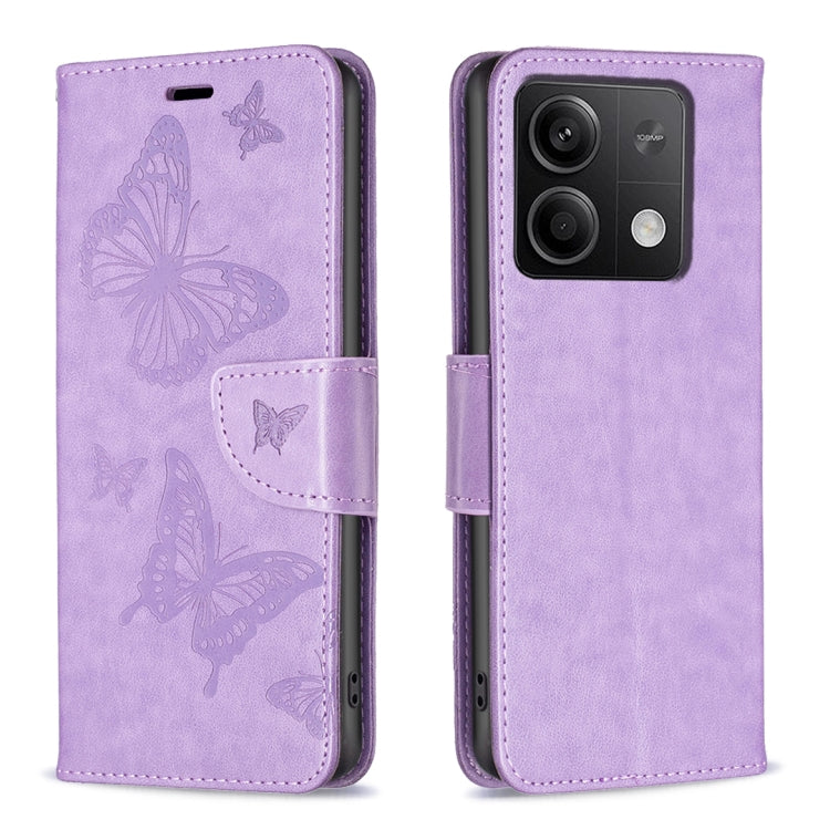 Two Butterflies Embossing Leather Phone Case, For Xiaomi Redmi Note 13 Pro 4G Global, For Xiaomi Poco M6 Pro 4G, For Xiaomi Redmi Note 13 4G Global, For Xiaomi Redmi Note 13, For Xiaomi Redmi 13C, For Xiaomi Redmi Note 13 Pro+ 5G                       ...