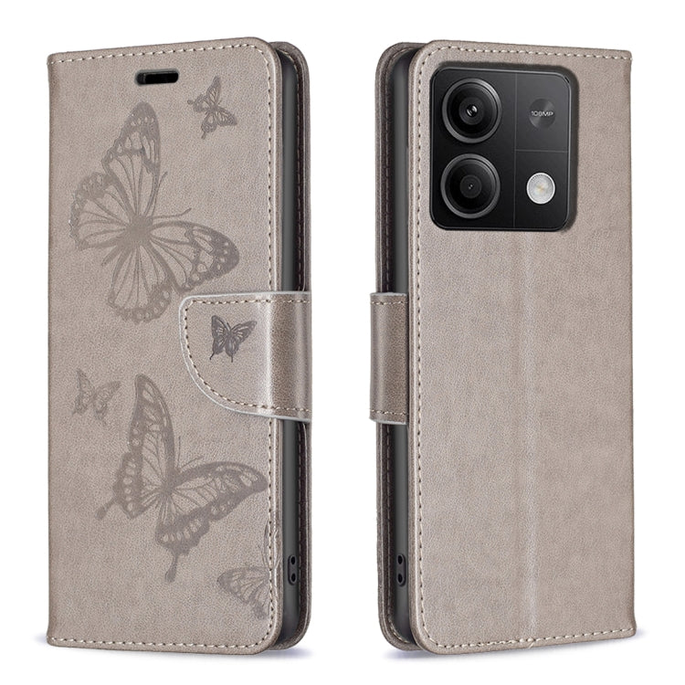 Two Butterflies Embossing Leather Phone Case, For Xiaomi Redmi Note 13 Pro 4G Global, For Xiaomi Poco M6 Pro 4G, For Xiaomi Redmi Note 13 4G Global, For Xiaomi Redmi Note 13, For Xiaomi Redmi 13C, For Xiaomi Redmi Note 13 Pro+ 5G                       ...
