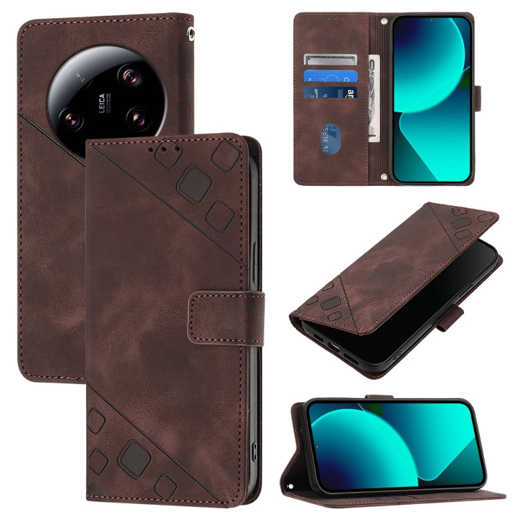 Skin Feel Embossed Leather Phone Case, For Xiaomi Redmi K70 / K70 Pro, For Xiaomi 13T, For Xiaomi Poco F5 5G/Redmi Note 12 Turbo, For Xiaomi Poco F5 Pro 5G/Redmi K60, For Xiaomi Redmi Note 12S 4G Global, For Xiaomi Poco C51 / A2+, For Xiaomi 13 Ultra  ...