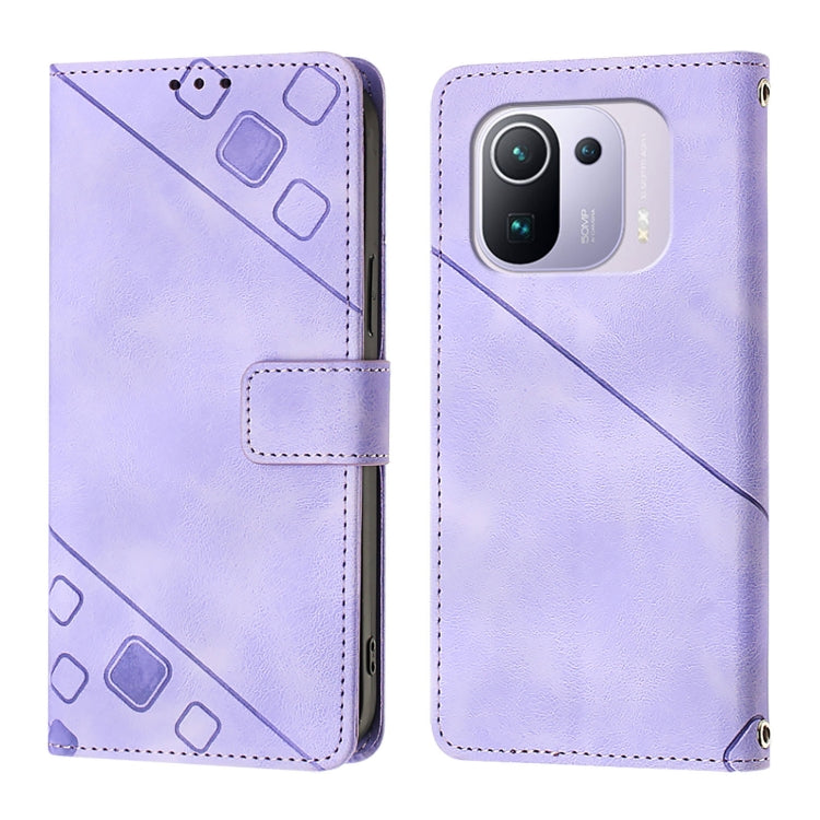 Skin Feel Embossed Leather Phone Case, For Xiaomi Mi 11 Pro, For Xiaomi Redmi Note 10 Pro 4G, For Xiaomi Poco M3 / Redmi 9 Power, For Xiaomi Redmi Note 9T Global, For Xiaomi Mi 11, For Xiaomi Redmi Note 9 4G / Redmi 10X 4G                              ...