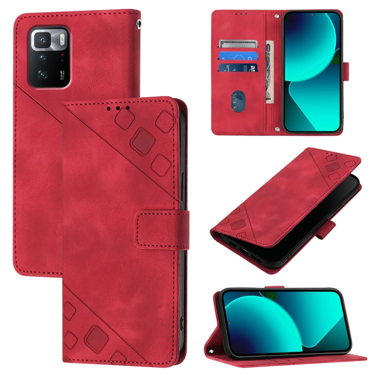 Skin Feel Embossed Leather Phone Case, For Xiaomi Redmi 9A / 9i / 9AT, For Xiaomi Poco M2 Global / Redmi 9, For Xiaomi Poco M3 Pro 5G / Redmi Note 10 5G, For Xiaomi Poco X3 GT, For Xiaomi Poco F3 / Redmi K40 / K40 Pro, For Xiaomi Poco X3 / Poco X3 Pro ...