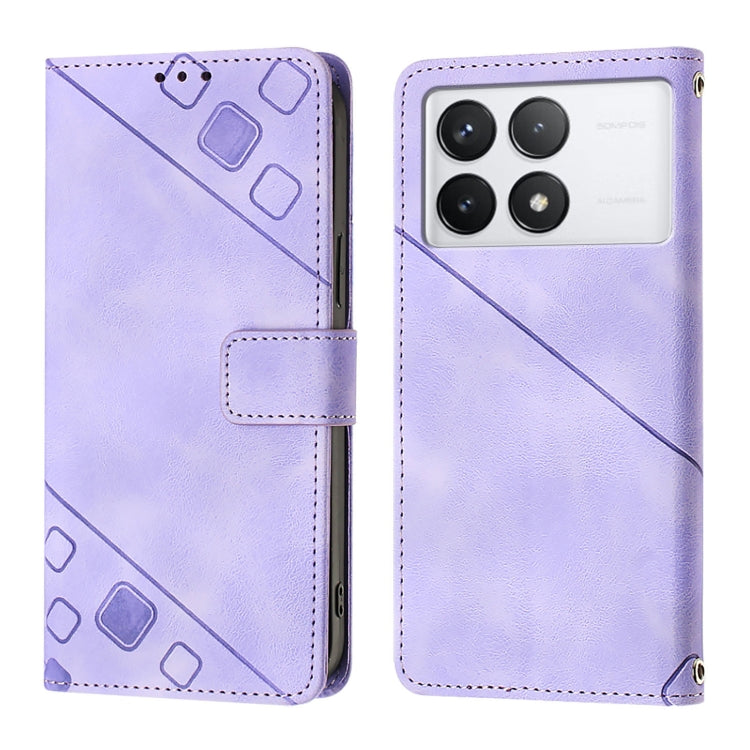 Skin Feel Embossed Leather Phone Case, For Xiaomi Redmi K70 / K70 Pro, For Xiaomi 13T, For Xiaomi Poco F5 5G/Redmi Note 12 Turbo, For Xiaomi Poco F5 Pro 5G/Redmi K60, For Xiaomi Redmi Note 12S 4G Global, For Xiaomi Poco C51 / A2+, For Xiaomi 13 Ultra  ...