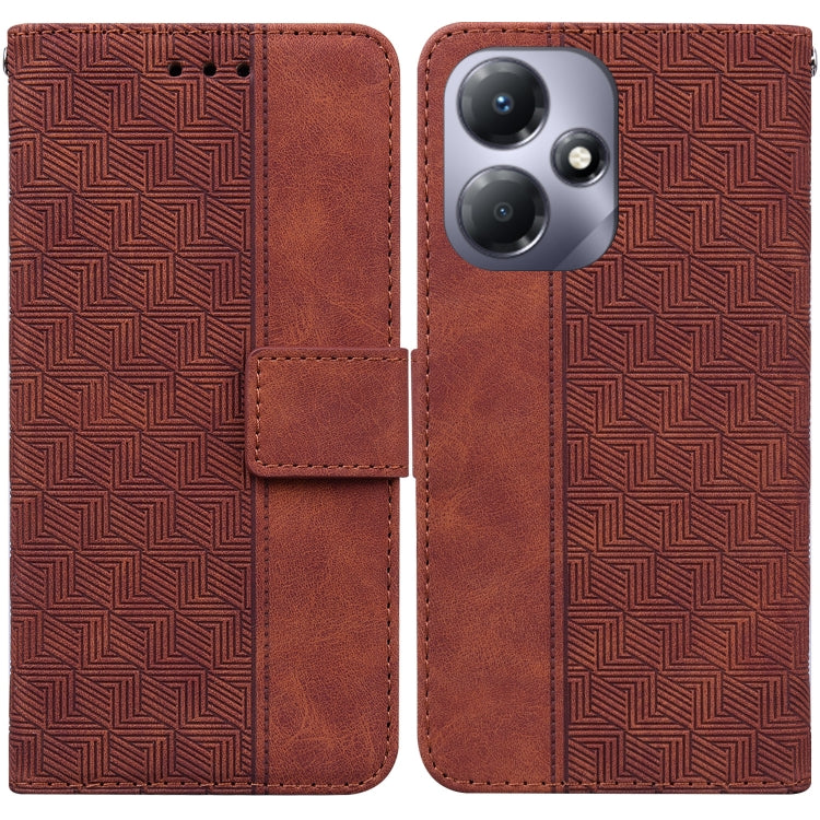 Geometric Embossed Leather Phone Case, For Infinix Note 30i, For Infinix Note 30 Pro, For Infinix Note 30, For Infinix Note 30 VIP, For Infinix Hot 30 Play, For Infinix Hot 30i, For Infinix Hot 30, For Infinix Smart 7 African