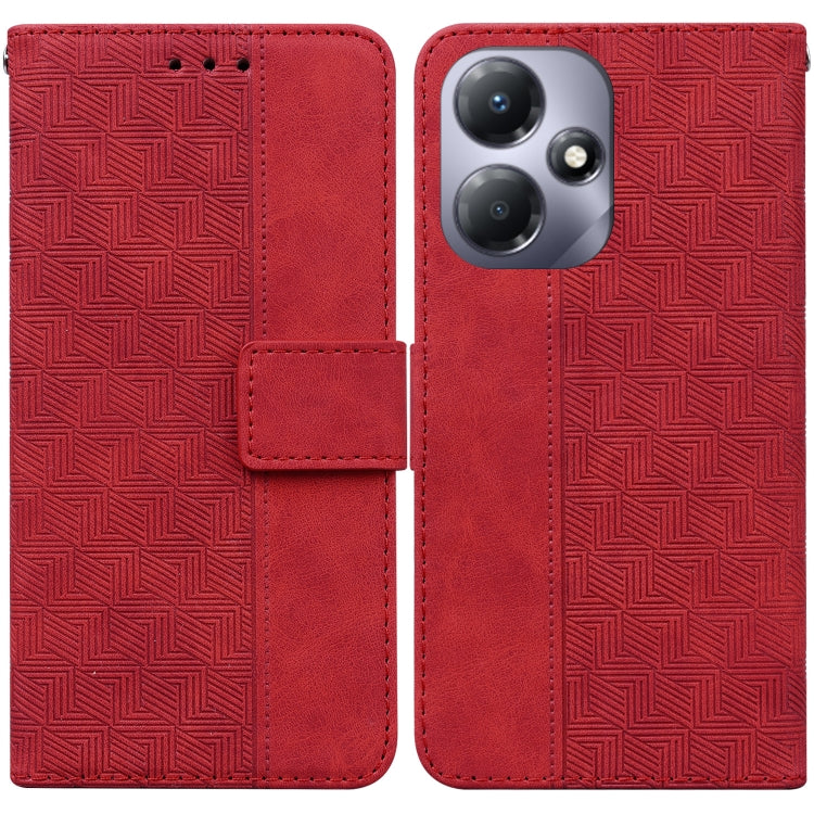 Geometric Embossed Leather Phone Case, For Infinix Note 30i, For Infinix Note 30 Pro, For Infinix Note 30, For Infinix Note 30 VIP, For Infinix Hot 30 Play, For Infinix Hot 30i, For Infinix Hot 30, For Infinix Smart 7 African