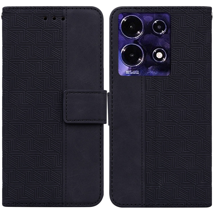 Geometric Embossed Leather Phone Case, For Infinix Note 30i, For Infinix Note 30 Pro, For Infinix Note 30, For Infinix Note 30 VIP, For Infinix Hot 30 Play, For Infinix Hot 30i, For Infinix Hot 30, For Infinix Smart 7 African