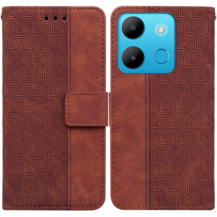 Geometric Embossed Leather Phone Case, For Infinix Note 30i, For Infinix Note 30 Pro, For Infinix Note 30, For Infinix Note 30 VIP, For Infinix Hot 30 Play, For Infinix Hot 30i, For Infinix Hot 30, For Infinix Smart 7 African