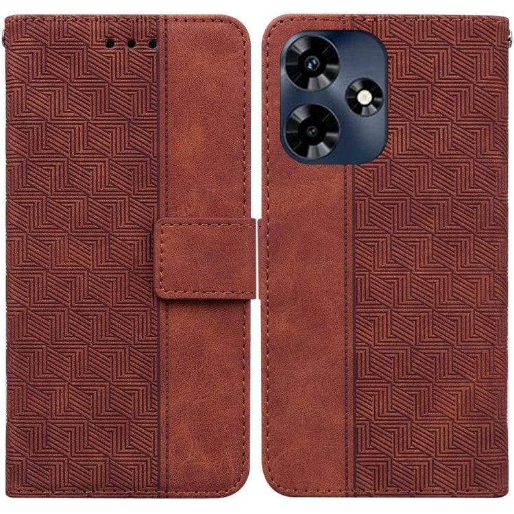 Geometric Embossed Leather Phone Case, For Infinix Note 30i, For Infinix Note 30 Pro, For Infinix Note 30, For Infinix Note 30 VIP, For Infinix Hot 30 Play, For Infinix Hot 30i, For Infinix Hot 30, For Infinix Smart 7 African