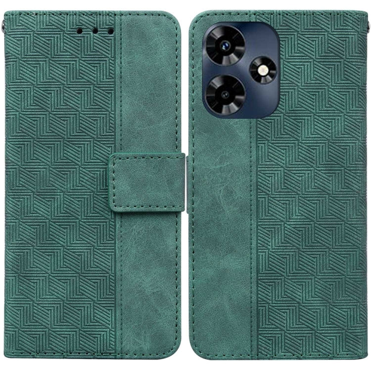 Geometric Embossed Leather Phone Case, For Infinix Note 30i, For Infinix Note 30 Pro, For Infinix Note 30, For Infinix Note 30 VIP, For Infinix Hot 30 Play, For Infinix Hot 30i, For Infinix Hot 30, For Infinix Smart 7 African