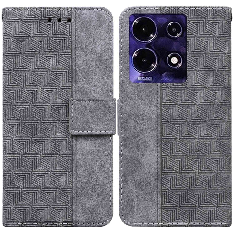 Geometric Embossed Leather Phone Case, For Infinix Note 30i, For Infinix Note 30 Pro, For Infinix Note 30, For Infinix Note 30 VIP, For Infinix Hot 30 Play, For Infinix Hot 30i, For Infinix Hot 30, For Infinix Smart 7 African