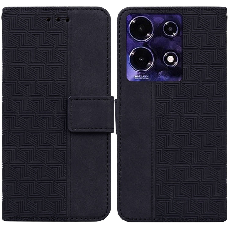 Geometric Embossed Leather Phone Case, For Infinix Note 30i, For Infinix Note 30 Pro, For Infinix Note 30, For Infinix Note 30 VIP, For Infinix Hot 30 Play, For Infinix Hot 30i, For Infinix Hot 30, For Infinix Smart 7 African