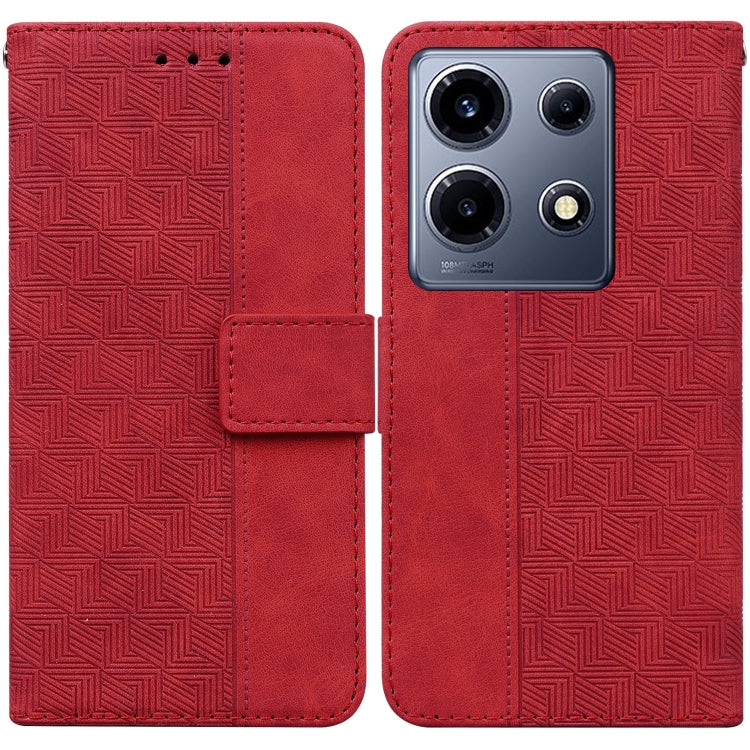 Geometric Embossed Leather Phone Case, For Infinix Note 30i, For Infinix Note 30 Pro, For Infinix Note 30, For Infinix Note 30 VIP, For Infinix Hot 30 Play, For Infinix Hot 30i, For Infinix Hot 30, For Infinix Smart 7 African