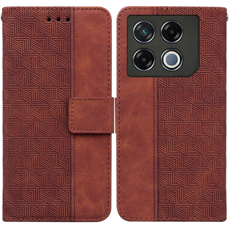 Geometric Embossed Leather Phone Case, For Infinix Note 40 5G, For Infinix GT 20 Pro, For Infinix Note 40 Pro 5G / 40 Pro 4G, For Infinix Note 40 Pro+, For Infinix Note 40 4G, For Infinix Hot 40 / 40 Pro, For Infinix Smart 7 India / 7 Plus             ...