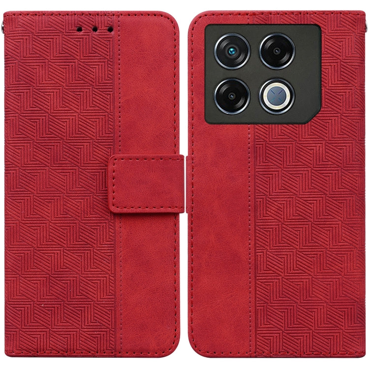 Geometric Embossed Leather Phone Case, For Infinix Note 40 5G, For Infinix GT 20 Pro, For Infinix Note 40 Pro 5G / 40 Pro 4G, For Infinix Note 40 Pro+, For Infinix Note 40 4G, For Infinix Hot 40 / 40 Pro, For Infinix Smart 7 India / 7 Plus             ...