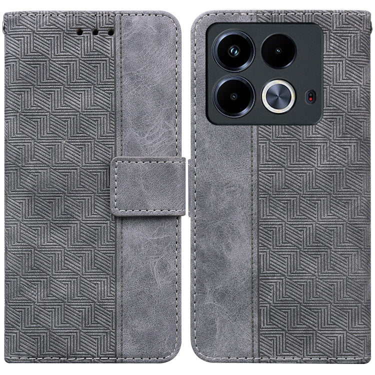 Geometric Embossed Leather Phone Case, For Infinix Note 40 5G, For Infinix GT 20 Pro, For Infinix Note 40 Pro 5G / 40 Pro 4G, For Infinix Note 40 Pro+, For Infinix Note 40 4G, For Infinix Hot 40 / 40 Pro, For Infinix Smart 7 India / 7 Plus             ...