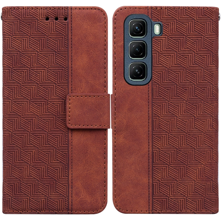 Geometric Embossed Leather Phone Case, For Infinix Note 50 Pro+, For Infinix Note 50 4G / Note 50 Pro 4G, For Infinix Hot 50 Pro 4G, For Infinix Hot 50i / Smart 9, For Infinix Hot 50 Pro+ 4G, For Infinix Hot 50 4G, For Infinix Hot 50 5G                ...