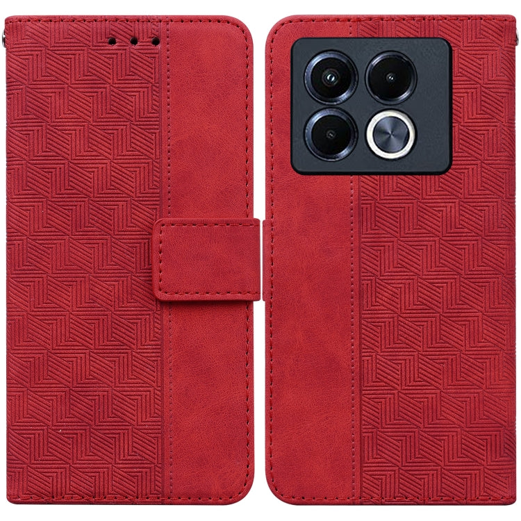 Geometric Embossed Leather Phone Case, For Infinix Note 40 5G, For Infinix GT 20 Pro, For Infinix Note 40 Pro 5G / 40 Pro 4G, For Infinix Note 40 Pro+, For Infinix Note 40 4G, For Infinix Hot 40 / 40 Pro, For Infinix Smart 7 India / 7 Plus             ...
