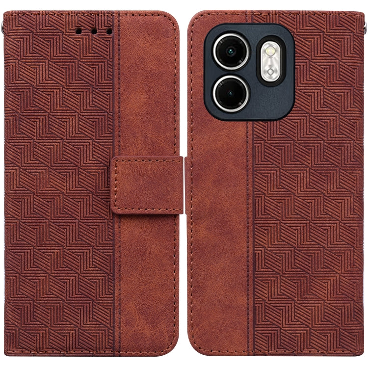 Geometric Embossed Leather Phone Case, For Infinix Note 50 Pro+, For Infinix Note 50 4G / Note 50 Pro 4G, For Infinix Hot 50 Pro 4G, For Infinix Hot 50i / Smart 9, For Infinix Hot 50 Pro+ 4G, For Infinix Hot 50 4G, For Infinix Hot 50 5G                ...