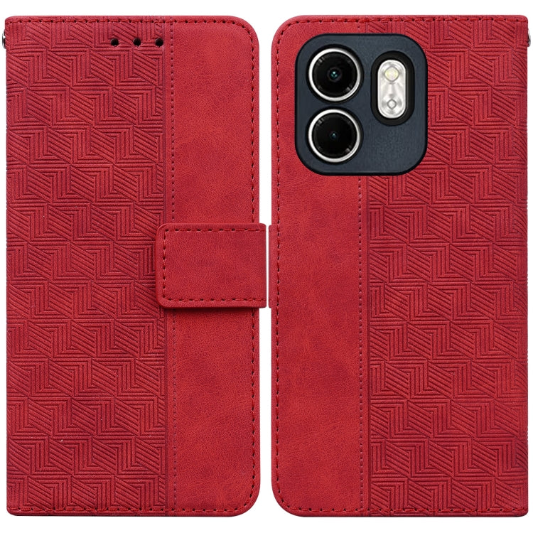 Geometric Embossed Leather Phone Case, For Infinix Note 50 Pro+, For Infinix Note 50 4G / Note 50 Pro 4G, For Infinix Hot 50 Pro 4G, For Infinix Hot 50i / Smart 9, For Infinix Hot 50 Pro+ 4G, For Infinix Hot 50 4G, For Infinix Hot 50 5G                ...