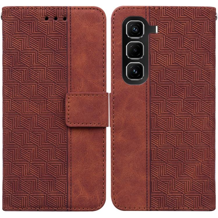 Geometric Embossed Leather Phone Case, For Infinix Note 50 Pro+, For Infinix Note 50 4G / Note 50 Pro 4G, For Infinix Hot 50 Pro 4G, For Infinix Hot 50i / Smart 9, For Infinix Hot 50 Pro+ 4G, For Infinix Hot 50 4G, For Infinix Hot 50 5G                ...