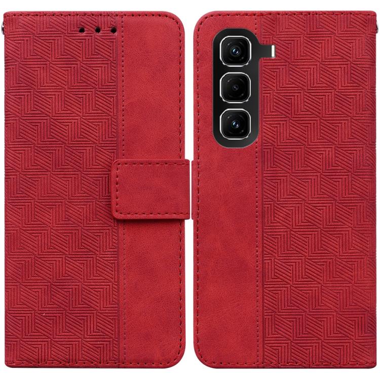 Geometric Embossed Leather Phone Case, For Infinix Note 50 Pro+, For Infinix Note 50 4G / Note 50 Pro 4G, For Infinix Hot 50 Pro 4G, For Infinix Hot 50i / Smart 9, For Infinix Hot 50 Pro+ 4G, For Infinix Hot 50 4G, For Infinix Hot 50 5G                ...