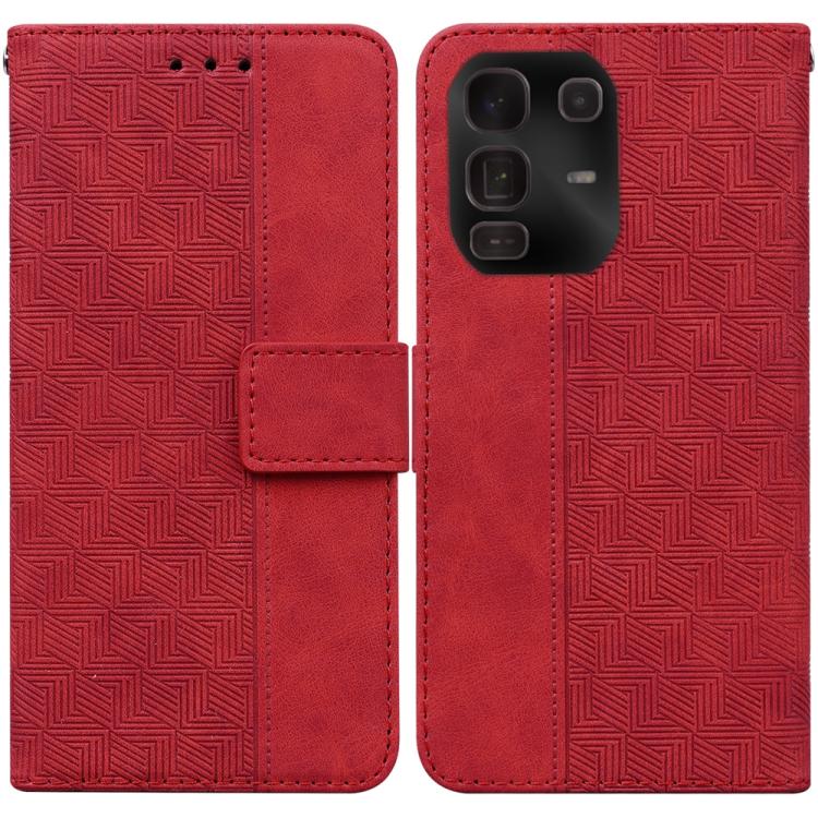 Geometric Embossed Leather Phone Case, For Infinix Note 50 Pro+, For Infinix Note 50 4G / Note 50 Pro 4G, For Infinix Hot 50 Pro 4G, For Infinix Hot 50i / Smart 9, For Infinix Hot 50 Pro+ 4G, For Infinix Hot 50 4G, For Infinix Hot 50 5G                ...
