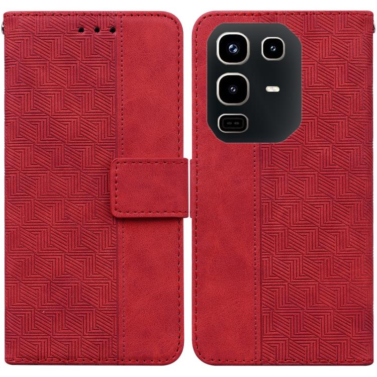 Geometric Embossed Leather Phone Case, For Infinix Note 50 Pro+, For Infinix Note 50 4G / Note 50 Pro 4G, For Infinix Hot 50 Pro 4G, For Infinix Hot 50i / Smart 9, For Infinix Hot 50 Pro+ 4G, For Infinix Hot 50 4G, For Infinix Hot 50 5G                ...