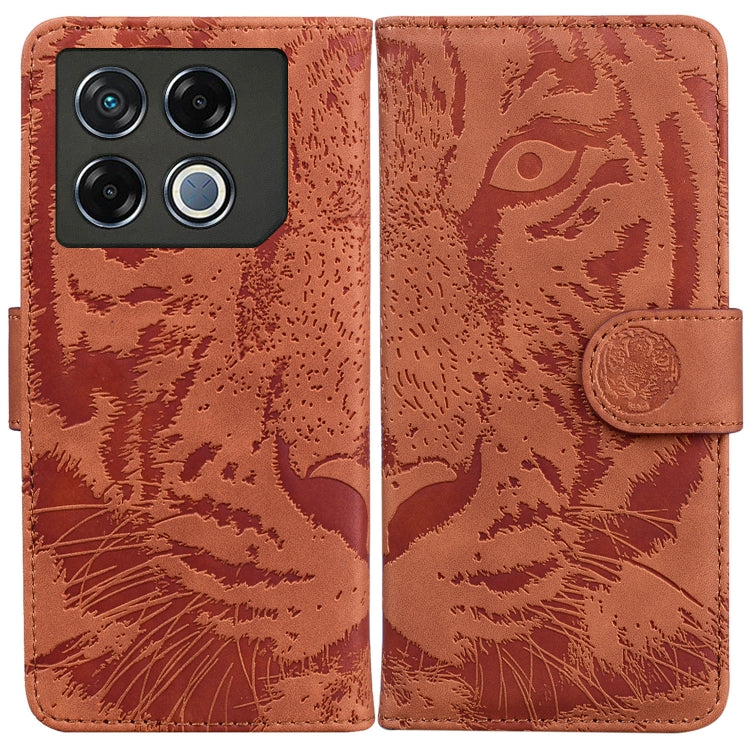 Tiger Embossing Pattern Flip Leather Phone Case, For Infinix Note 40 5G, For Infinix GT 20 Pro, For Infinix Note 40 Pro 4G / 5G, For Infinix Note 40 Pro+, For Infinix Note 40 4G, For Infinix Hot 40 / 40 Pro, For Infinix Smart 7 India/7 Plus            ...