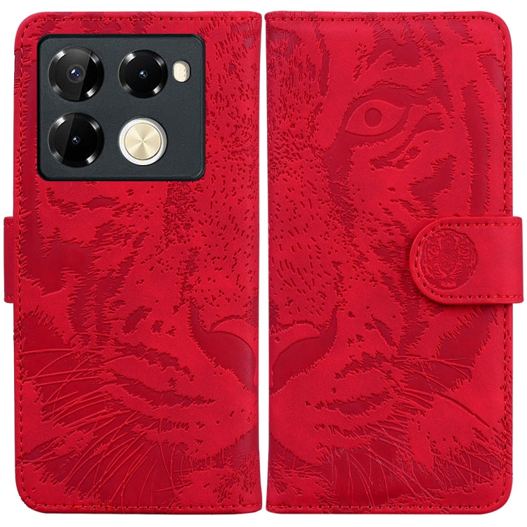 Tiger Embossing Pattern Flip Leather Phone Case, For Infinix Note 40 5G, For Infinix GT 20 Pro, For Infinix Note 40 Pro 4G / 5G, For Infinix Note 40 Pro+, For Infinix Note 40 4G, For Infinix Hot 40 / 40 Pro, For Infinix Smart 7 India/7 Plus            ...