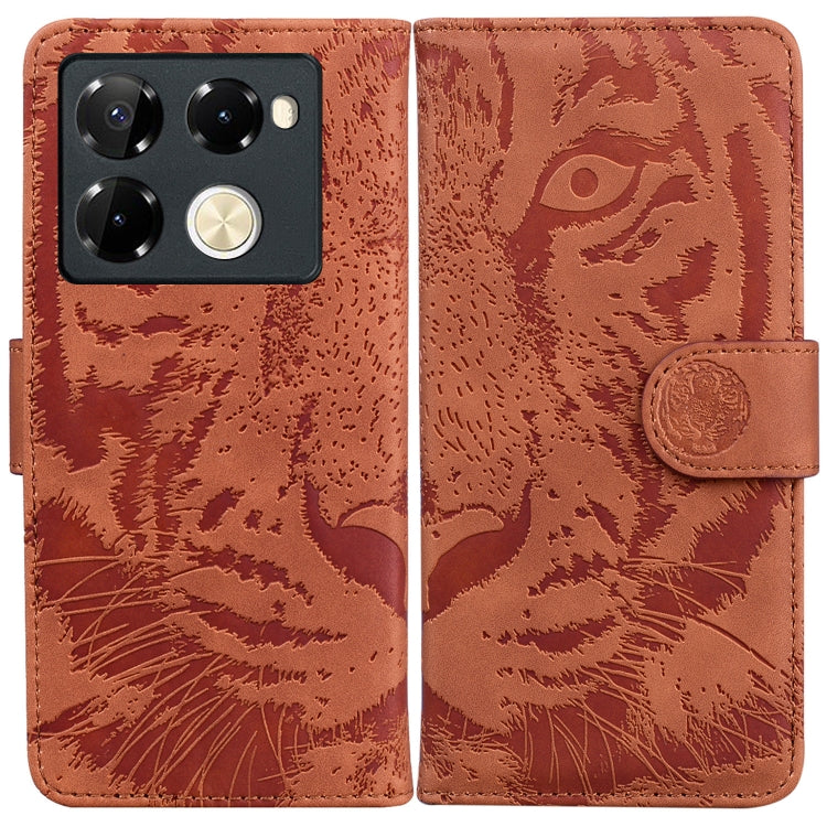 Tiger Embossing Pattern Flip Leather Phone Case, For Infinix Note 40 5G, For Infinix GT 20 Pro, For Infinix Note 40 Pro 4G / 5G, For Infinix Note 40 Pro+, For Infinix Note 40 4G, For Infinix Hot 40 / 40 Pro, For Infinix Smart 7 India/7 Plus            ...