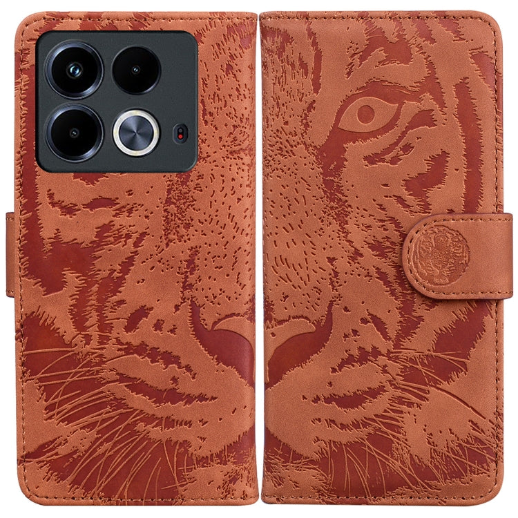 Tiger Embossing Pattern Flip Leather Phone Case, For Infinix Note 40 5G, For Infinix GT 20 Pro, For Infinix Note 40 Pro 4G / 5G, For Infinix Note 40 Pro+, For Infinix Note 40 4G, For Infinix Hot 40 / 40 Pro, For Infinix Smart 7 India/7 Plus            ...