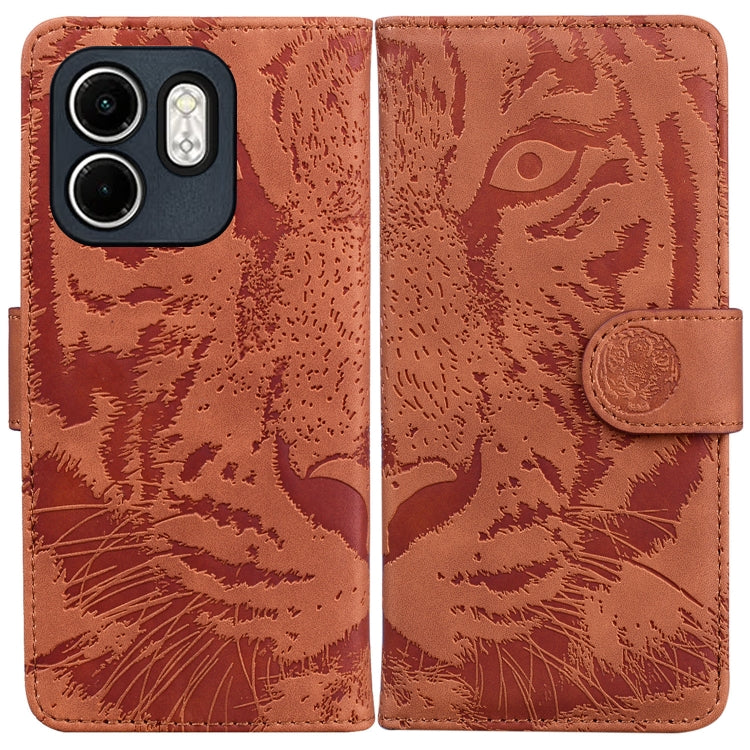 Tiger Embossing Pattern Flip Leather Phone Case, For Infinix Note 50 Pro+, For Infinix Note 50 4G / Note 50 Pro 4G, For Infinix Hot 50 Pro 4G, For Infinix Hot 50i / Smart 9, For Infinix Hot 50 Pro+ 4G, For Infinix Hot 50 4G, For Infinix Hot 50 5G      ...