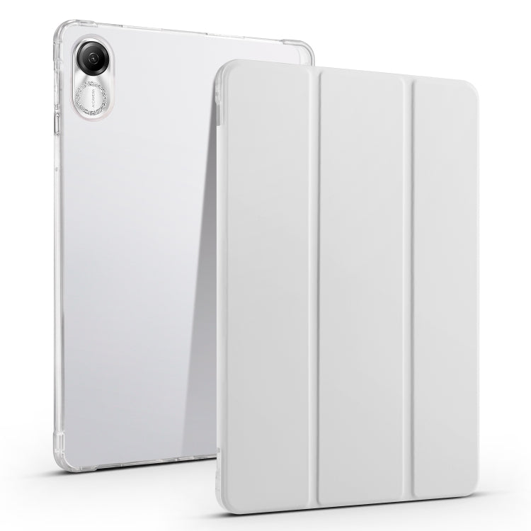 3-fold Clear TPU Smart Leather Tablet Case with Pen Slot, For Xiaomi Pad 7 / 7 Pro, For Xiaomi Redmi Pad Pro 12.1, For Xiaomi Pad 6S Pro, For Xiaomi Pad 6 Max 14, For Xiaomi Pad 6 / 6 Pro