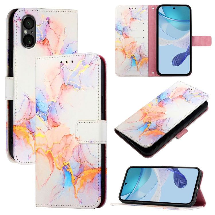 PT003 Marble Pattern Flip Leather Phone Case, For Sony Xperia 10 VI, For Sony Xperia 1 VI, For Sony Xperia 5 VI, For Sony Xperia 5 V, For Sony Xperia 1 V, For Sony Xperia 10 V, For Sony Xperia 10 IV
