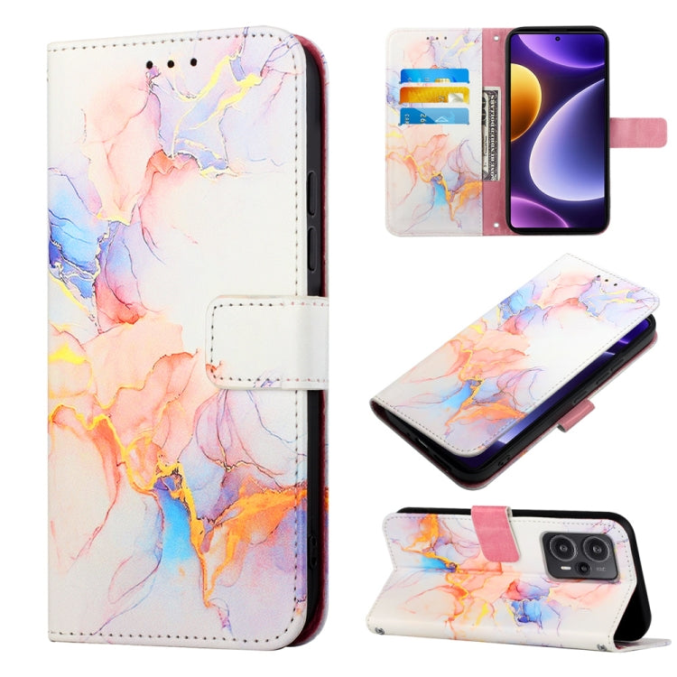 PT003 Marble Pattern Flip Leather Phone Case, For Xiaomi Redmi Note 12S 4G Global, For Xiaomi 13T, For Xiaomi Poco F5 5G/Redmi Note 12 Turbo, For Xiaomi Poco F5 Pro 5G/Redmi K60
